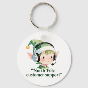 Porte-clés Cute North Ple elfe fournissant le support client