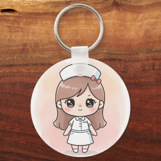 Porte-clés Cute Nurse Keychain (Recto)