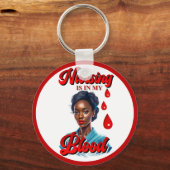 Porte-clés Cute Nurse Pinup_ C'est dans mon sang (Verso)