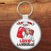 Porte-clés Cute Nurse Pinup_ Love (Recto)