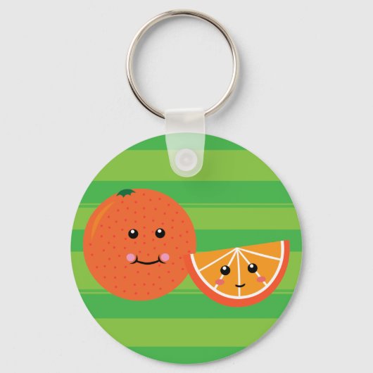 Porte-clés Cute Orange (Recto)