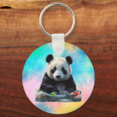 Porte-clés Cute Panda avec ses jouets (Recto)