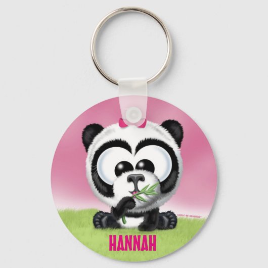 Porte-clés Cute Panda Porte - clé personnalisé (Recto)