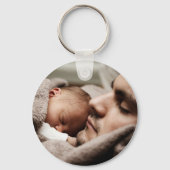 Porte-clés Cute Papa Ya La meilleure photo (Verso)