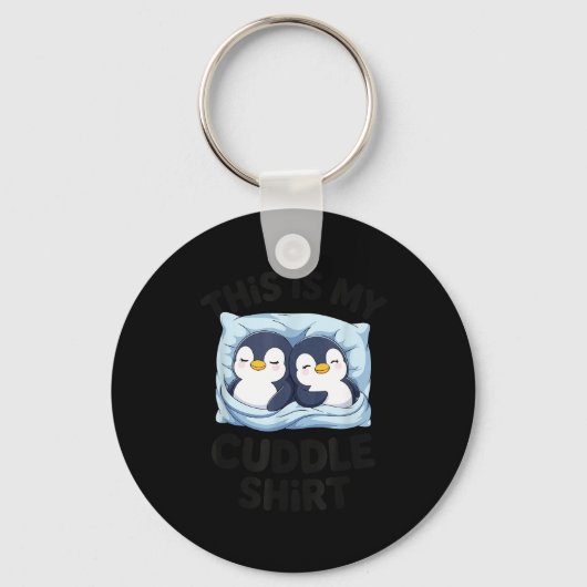 Porte-clés Cute Penguin Cuddle Cozy Sleep Matching Couple  (Recto)