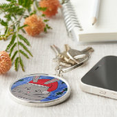 Porte-clés Cute Père Noël Bunny (Côté)