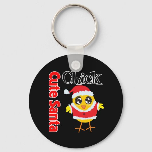 Porte-clés Cute Père Noël Chick (Recto)