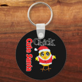 Porte-clés Cute Père Noël Chick (Recto)
