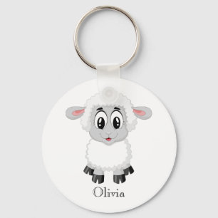 Porte-clés Cute Personalized Baby Lamb Keychain