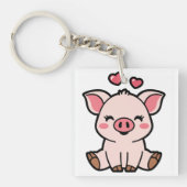 Porte-clés Cute Piggy (Devant)