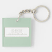 Porte-clés Cute Pink and Aqua Coastal Scooter (Dos)