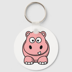 Porte-clés Cute Pink Hippo