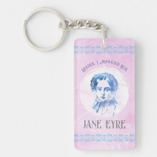 Porte-clés Cute Pink Jane Eyre Portrait Reader Je L'Ai Marié