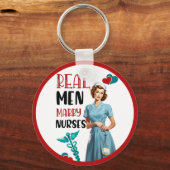 Porte-clés Cute Pinup_ Véritables Hommes Épouses Épouses (Recto)