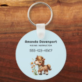 Porte-clés Cute Pony Mange Daisées Business (Recto)