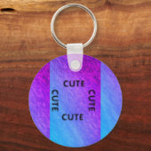 PORTE-CLÉS CUTE_ PORTE - CLÉ BLACÉ ET PURPLE BLEU (Recto)