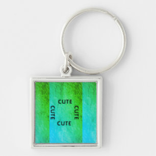PORTE-CLÉS CUTE_ PORTE - CLÉ NOIR ET VERT CLAIR