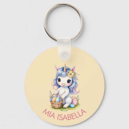 Porte-clés Cute Porte - clé Unicorne de Pâques (Recto)