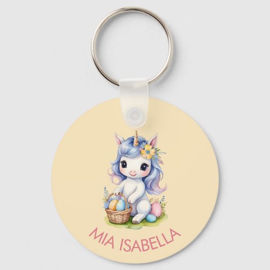 Porte-clés Cute Porte - clé Unicorne de Pâques (Recto)