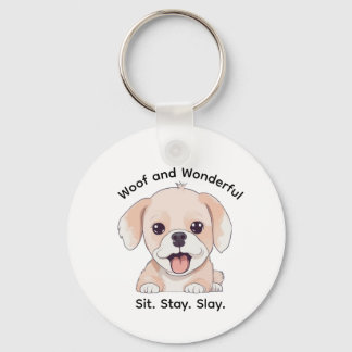 Porte-clés Cute Puppy Lovers Stylish Dog Mom Keychain