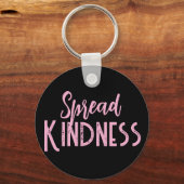 Porte-clés Cute Purple & Black Spread Kindness Key Chain  (Verso)