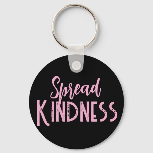 Porte-clés Cute Purple & Black Spread Kindness Key Chain (Verso)