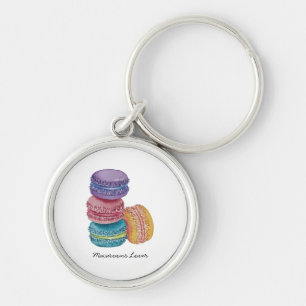 Porte-clés Cute Rainbow Macaroons In Watercolor
