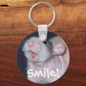 Porte-clés Cute rat sourire (Recto)