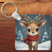 Porte-clés Cute reindeer christmas fun stocking gifts (Recto)