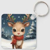 Porte-clés Cute reindeer christmas fun stocking gifts (Dos)