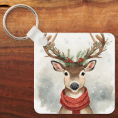 Porte-clés Cute Reindeer Christmas Keychain (Recto)