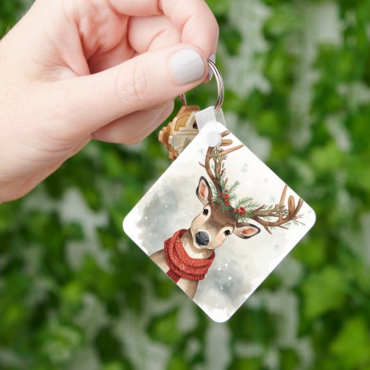 Porte-clés Cute Reindeer Christmas Keychain (main)