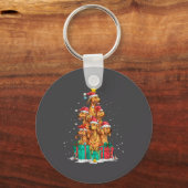 Porte-clés Cute Rhodesian Ridgeback Le Dog Christmas Tree Xma (Recto)