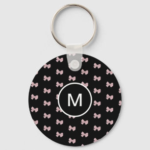 Porte-clés Cute Rose Bow personnalisable imprimé