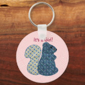 Porte-clés Cute Rose Pays Style Écureuil Bébé Fille (Recto)