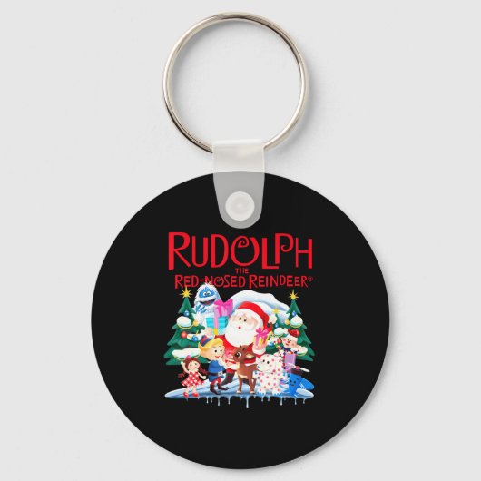Porte-clés Cute Rudolph The Red Nosed Reindeer Christmas Spec (Recto)