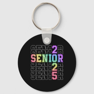 Porte-clés Cute Senior Cl De 2025 À damiers Senior 25 Graduat
