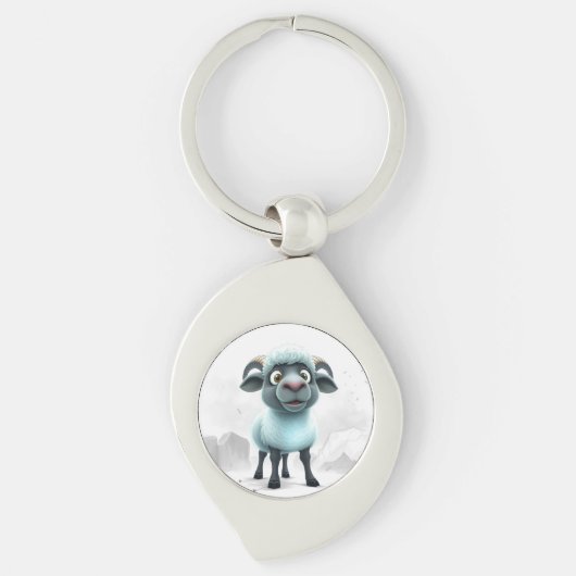 Porte-clés Cute Sheep Cozy Design (Devant)