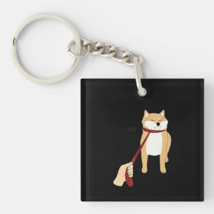 Porte-clés Cute shiba inu Nope chien drôle design