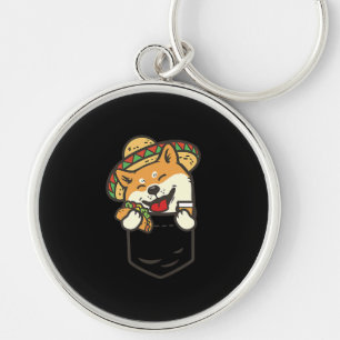Porte-clés Cute shiba inu Pocket mexico chien présent