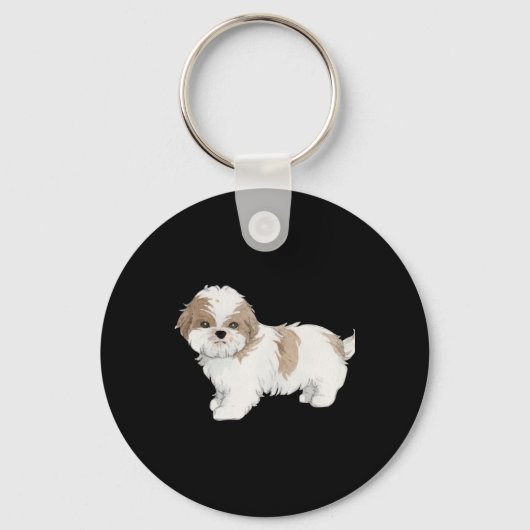 Porte-clés Cute Shih Tzu Puppy (Recto)