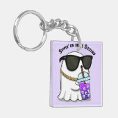 Porte-clés Cute Sizzurp Ghost Keychain – Funny Kawaii Ghost C (Devant gauche)