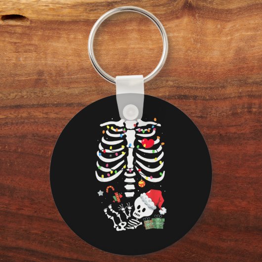 Porte-clés Cute Skeleton Baby Xmas Maternity Mom Pregnancy Ch (Recto)