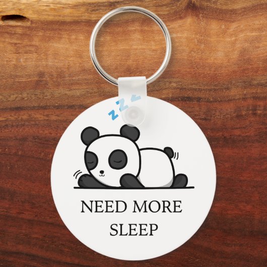 Porte-clés Cute Sleeping Panda Keychain (Recto)