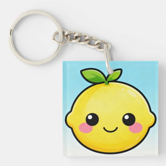 Porte-clés Cute Smiling Lemon Keychain (Devant)