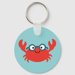 Porte-clés Cute Specky Crab Illustration