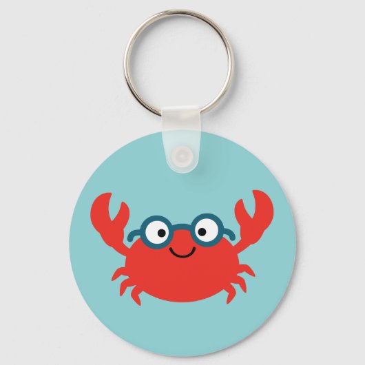 Porte-clés Cute Specky Crab Illustration (Recto)