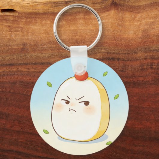 Porte-clés Cute Tamago Tofu Keychain (Verso)