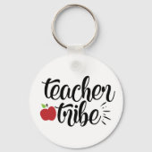 Porte-clés Cute Teacher Tribe mot art (Recto)