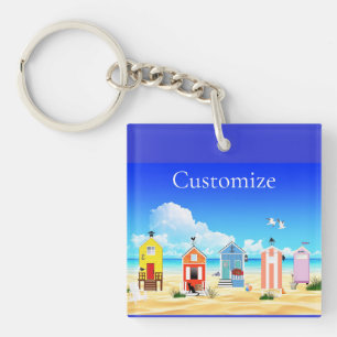 Porte-clés Cute Tiny Beach Shacks Thunder_Cove